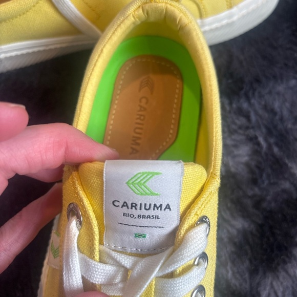 Cariuma Yellow Canvas Sneakers - Picture 4 of 8